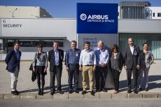 Imagen de la visita a Airbus