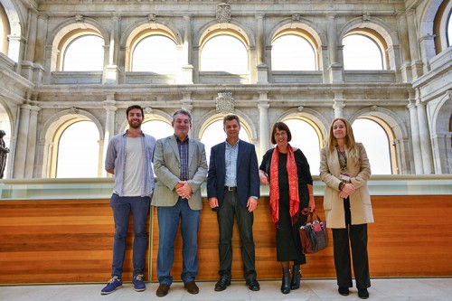 Los Líderes durante su recorrido por el Museo del Prado