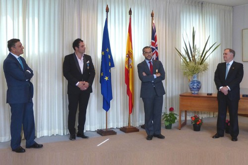 Tres españoles reciben la Orden del Mérito Civil (Canberra, 28 de octubre de 2014)