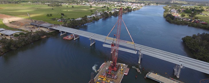ACCIONA culmina la instalación de vigas del puente sobre el río Nambucca