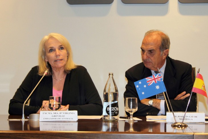La embajadora de Australia se reúne con empresarios españoles