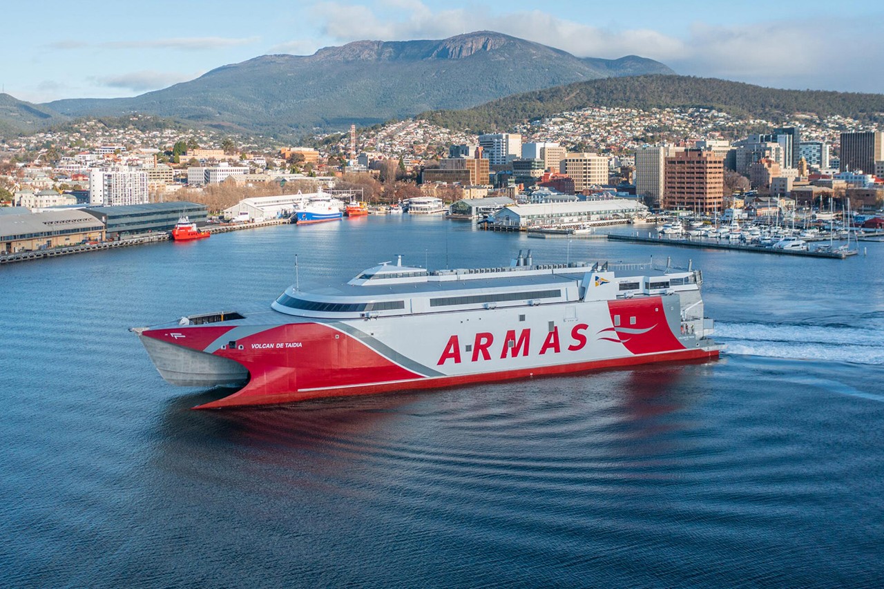Incat Tasmania construye un nuevo buque para Naviera Armas